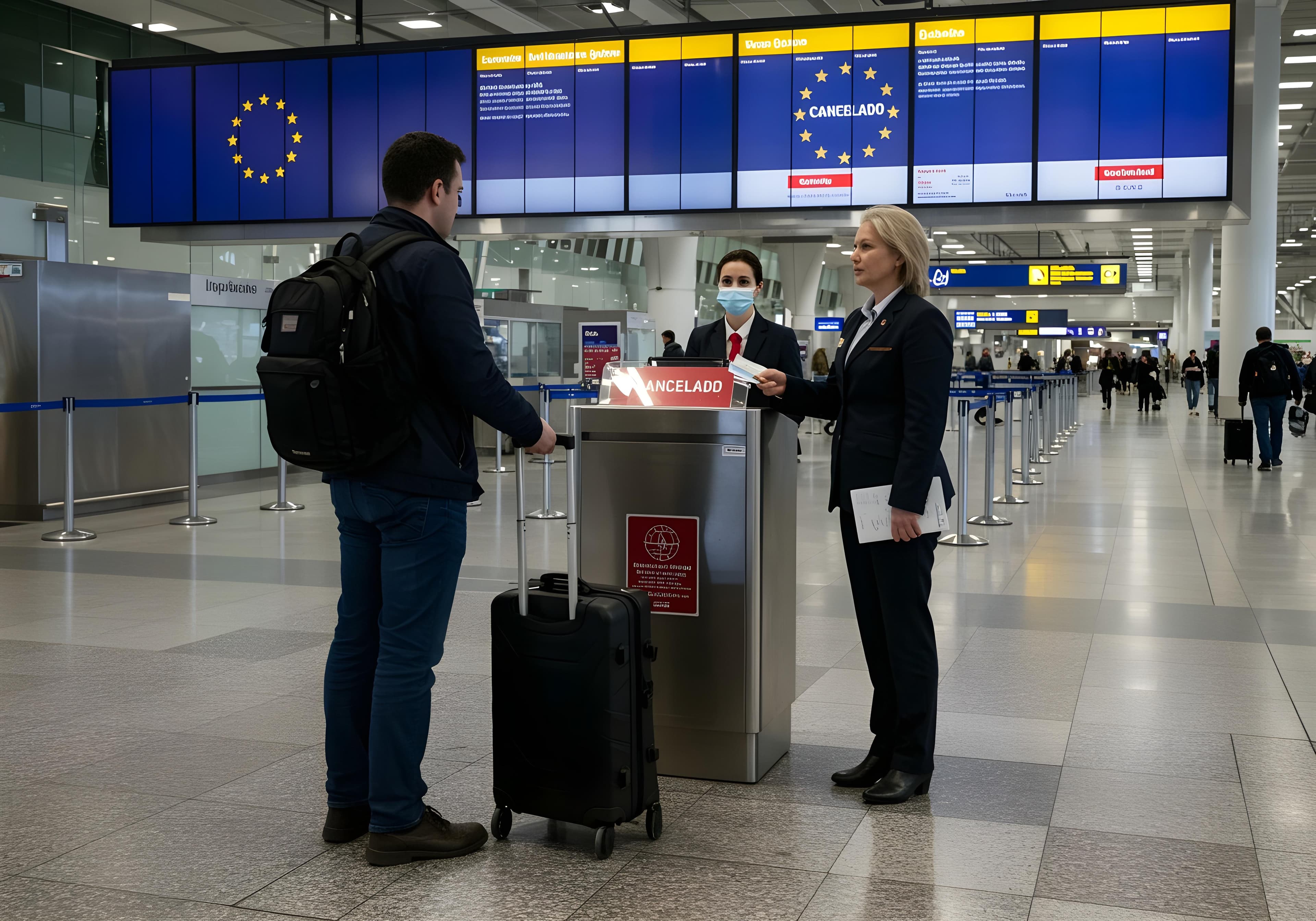 Reloj en aeropuerto - cuántas horas de retraso para reclamar compensación EU261