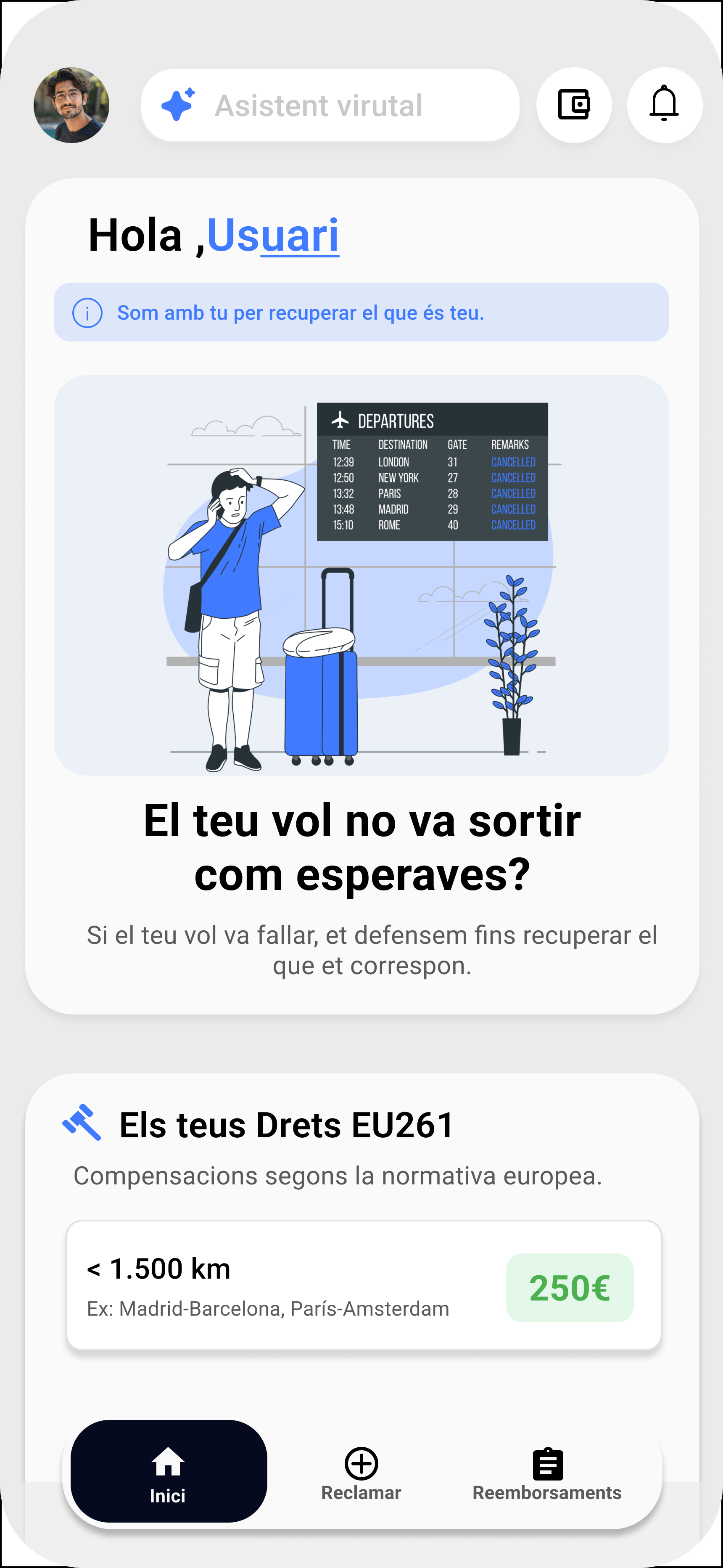 AviFly App - Mòbil a la mà